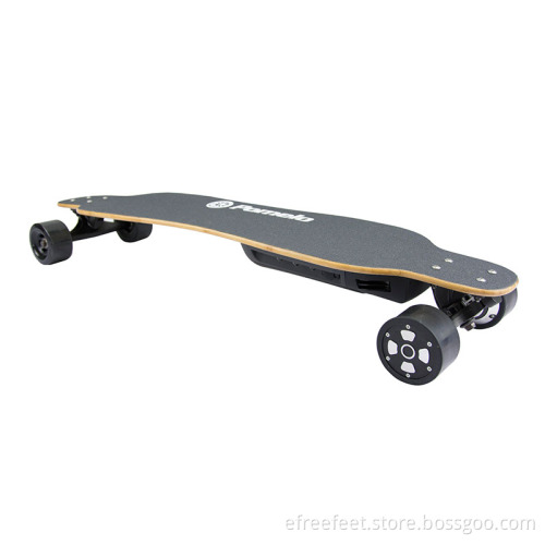 US Warehouse Pomelo CE certified 4 wheels longboard mini bamboo electric skateboard smart board